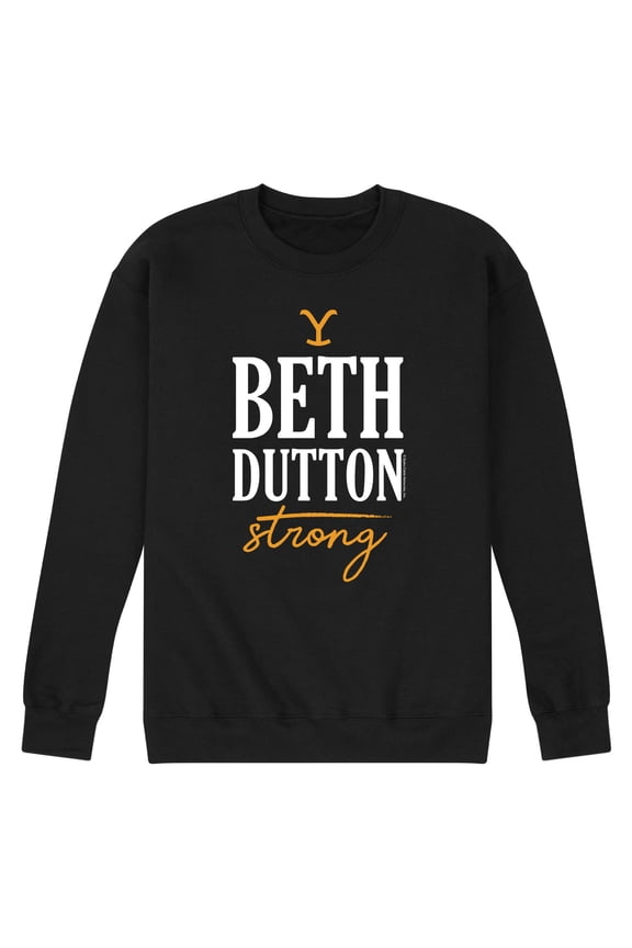 - Beth Dutton Strong - Men's Crew Neck Fleece Pullover
