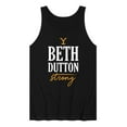 thumbnail image 1 of Yellowstone - Beth Dutton Strong - Men's Jersey Tank Top, 1 of 6