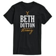 thumbnail image 1 of Yellowstone - Beth Dutton Strong - Men's Short Sleeve Graphic T-Shirt, 1 of 6