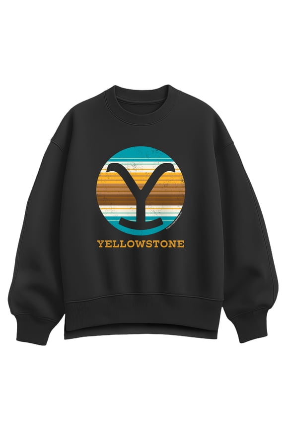 - Blue Tonal Logo Oversized Fleece Crew Sweatshirt