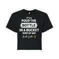 thumbnail image 1 of Yellowstone  - Bottle In Bucket Day  - Juniors Cropped Cotton Blend T-Shirt, 1 of 6