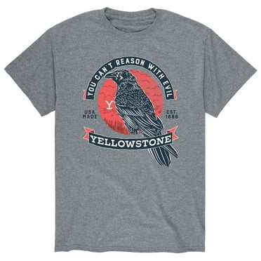Yellowstone - Can't Reason With Evil Crow - Men's Short Sleeve Graphic T-Shirt