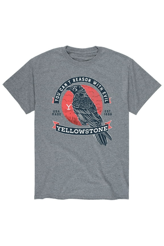 - Can't Reason With Evil Crow - Men's Short Sleeve Graphic T-Shirt