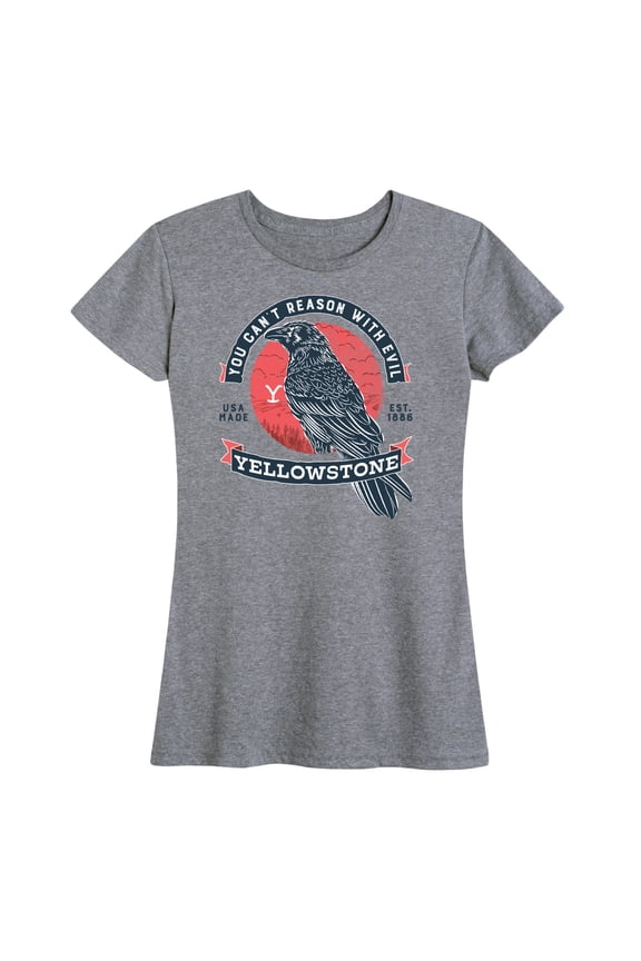 - Can't Reason With Evil Crow - Women's Short Sleeve Graphic T-Shirt