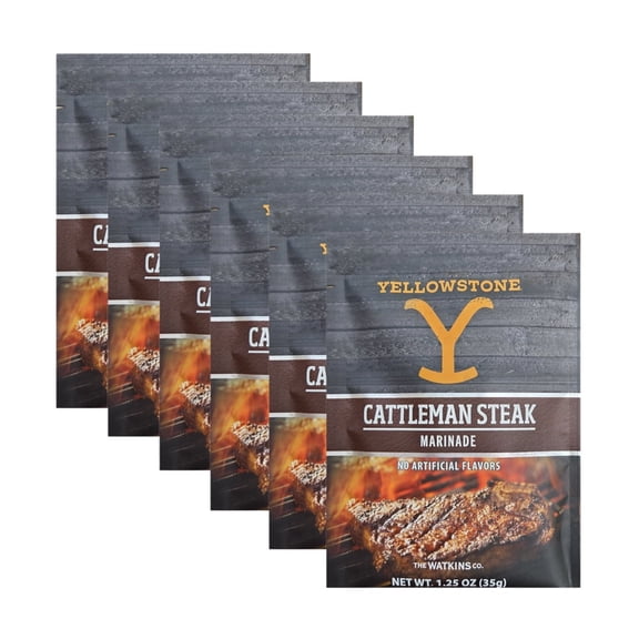Yellowstone Cattleman Steak Marinade  1.25 Oz (6 Pack)