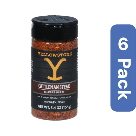 Yellowstone Cattleman Steak Rub Seasoning 5.4 oz (Pack Of 6)