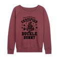 thumbnail image 1 of Yellowstone - Certified Buckle Bunny - Women's Lightweight French Terry Long Sleeve Shirt, 1 of 5