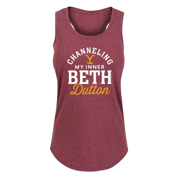 Yellowstone - Channeling Inner Beth Dutton - Women's Racerback Tank Top