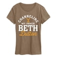 thumbnail image 1 of Yellowstone - Channeling Inner Beth Dutton - Women's Short Sleeve Graphic T-Shirt, 1 of 4