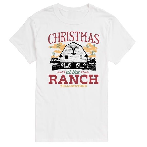Yellowstone - Christmas At The Ranch - Men's Short Sleeve Graphic T-Shirt