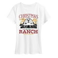 thumbnail image 1 of Yellowstone - Christmas At The Ranch - Women's Short Sleeve Graphic T-Shirt, 1 of 6