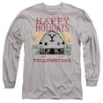 thumbnail image 1 of Yellowstone Christmas, Happy Holidays - Light Unisex Adult Long-Sleeve T Shirt, Athletic Heather, 2X-Large, 1 of 4