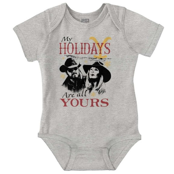 Yellowstone Christmas My Holidays Baby Romper Boys or Girls