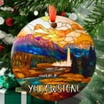 thumbnail image 1 of Yellowstone Christmas Ornament, Ceramic/Acrylic - Yellowstone Travel Souvenir, Tree Hanging Ornament, Travel Memento 2025, Gift for Travel Lovers, 2025 Collector’s Piece, 1 of 5