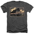thumbnail image 1 of Yellowstone Christmas, Season Greetings From The Yellowstone Unisex Adult Heather T Shirt, Charcoal Heather, Large, 1 of 3