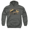 thumbnail image 1 of Yellowstone Christmas, Season Greetings From The Yellowstone Youth Kids Boy/Girls Pull-Over Hoodie, Charcoal, X-Large, 1 of 2