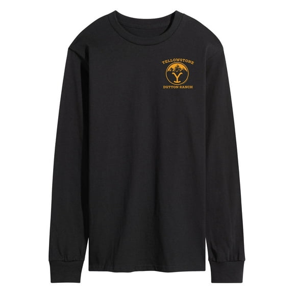 Yellowstone - Circular Lock 86 Left Chest - Men's Long Sleeve T-Shirt
