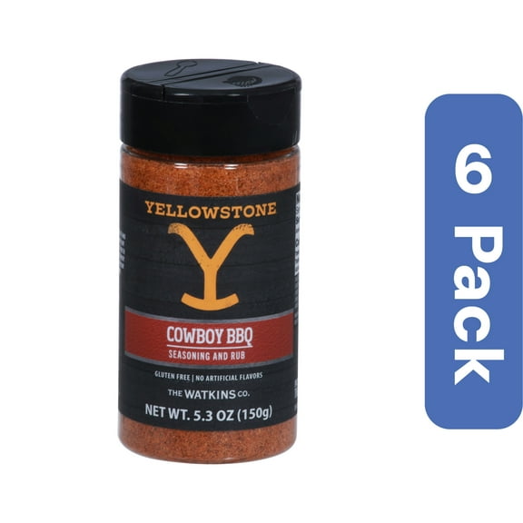 Yellowstone Cowboy BBQ Seasoning 5.3 oz (Pack of 6)