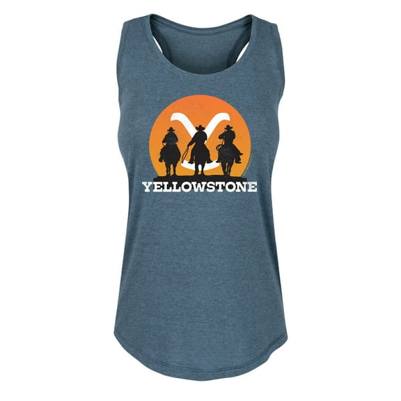 Yellowstone - Cowboy Sunset - Women's Racerback Tank