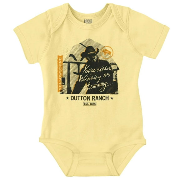 Yellowstone Cowboy Winning or Losing Romper Boys or Girls Infant Baby Brisco Brands 12M