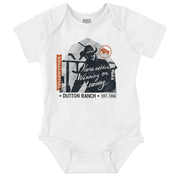 Yellowstone Cowboy Winning or Losing Romper Boys or Girls Infant Baby Brisco Brands 18M