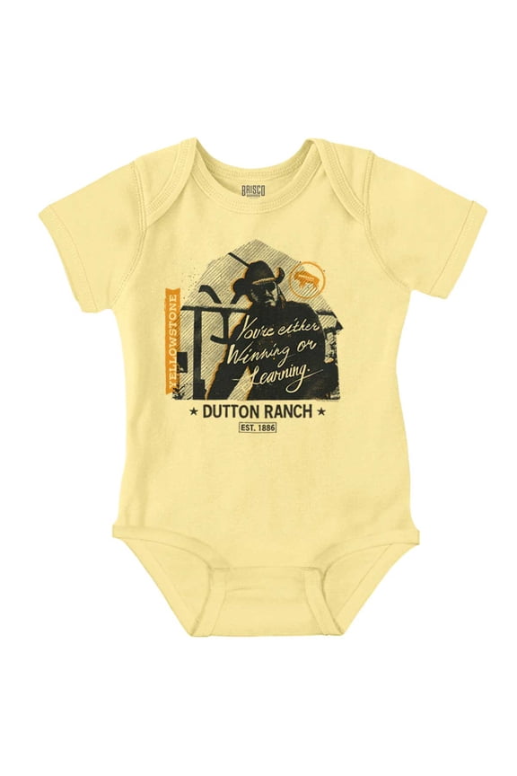 Cowboy Winning or Losing Romper Boys or Girls Infant Baby Brisco Brands NB