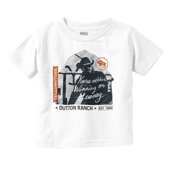 Yellowstone Cowboy Winning or Losing Toddler Boy Girl T Shirt Infant Toddler Brisco Brands 6M