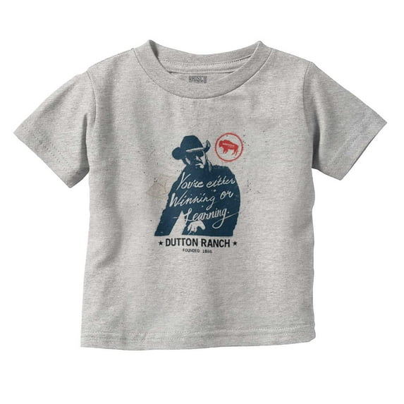 Yellowstone Cowboy Winning or Losing Toddler Boy Girl T Shirt Infant Toddler Brisco Brands 6M