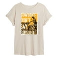 thumbnail image 1 of Yellowstone - Cowboys Don't Say Goodbye - Juniors Ideal Flowy Muscle T-Shirt, 1 of 6