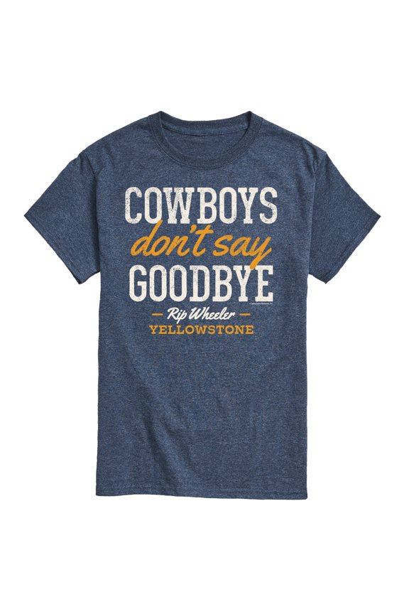 - Cowboys Don't Say Goodbye - Men's Short Sleeve Graphic T-Shirt
