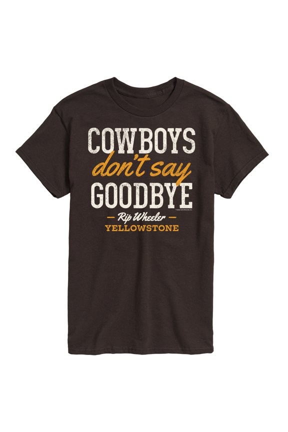 - Cowboys Don't Say Goodbye - Men's Short Sleeve Graphic T-Shirt