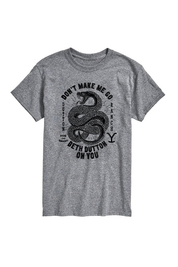 - Don't Make Me Go Beth Dutton - Men's Short Sleeve Graphic T-Shirt