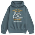 thumbnail image 1 of Yellowstone - Don't Make Me Go Beth Women's Oversized Fleece Hoodie Sweatshirt, 1 of 4
