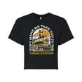 thumbnail image 1 of Yellowstone - Don't Make Me Take You Train Station - Juniors Cropped Cotton Blend T-Shirt, 1 of 5