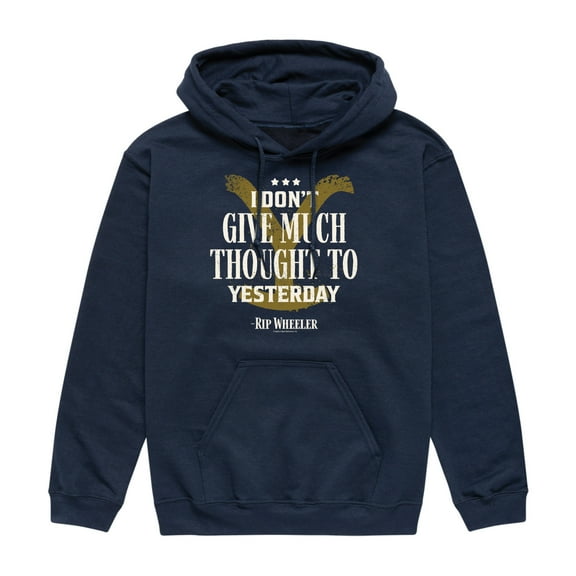 Yellowstone - Dont Give Much Thought To Yesterday   - Men'S Fleece Pullover Hoodie