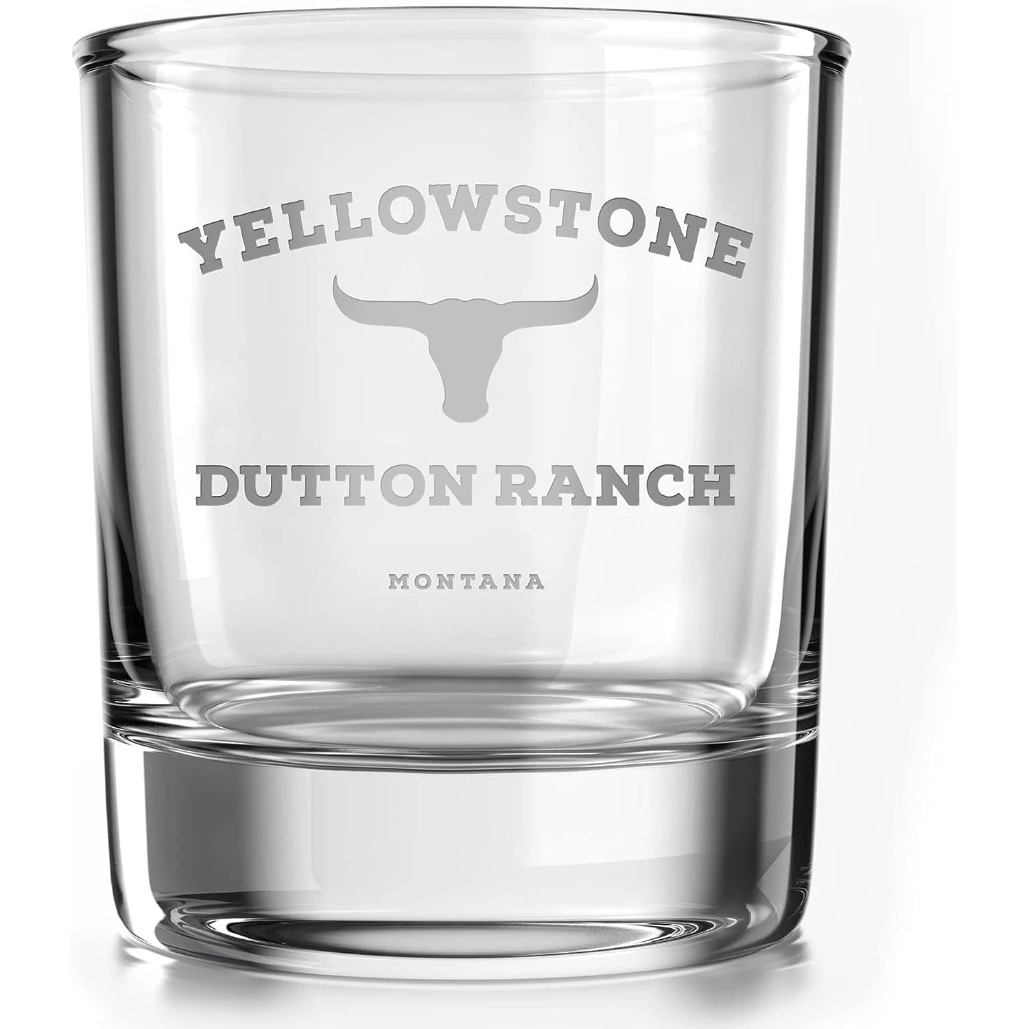 Yellowstone Dutton Ranch 10 ounce Old Fashioned Whiskey Rocks Glass
