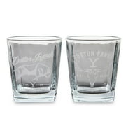 Yellowstone Dutton Ranch 9-Ounce Mini Rocks Glasses | Set of 2