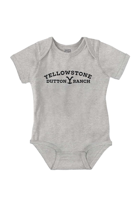 Dutton Ranch Arch Logo Romper Boys or Girls Infant Baby Brisco Brands 6M