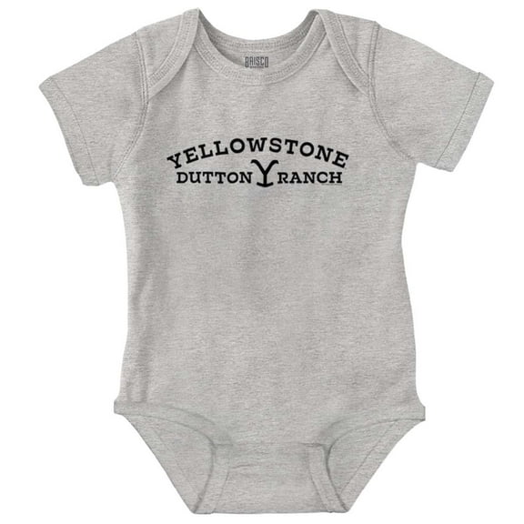 Yellowstone Dutton Ranch Arch Logo Romper Boys or Girls Infant Baby Brisco Brands NB