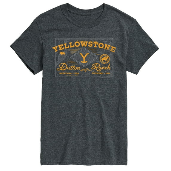 Yellowstone - Dutton Ranch Badge - Men's Short Sleeve Graphic T-Shirt