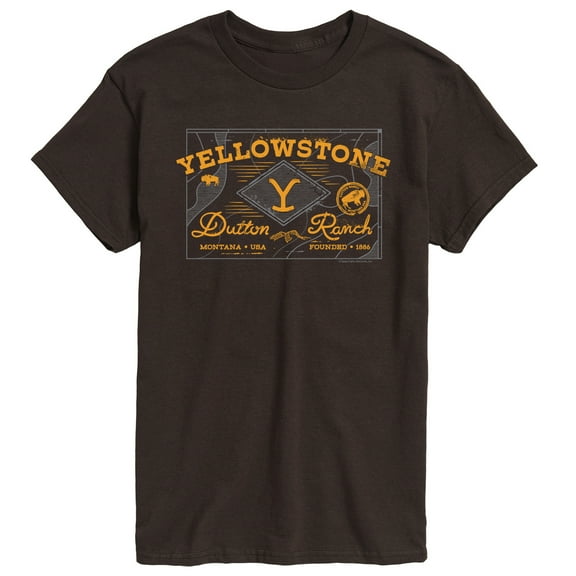 Yellowstone - Dutton Ranch Badge - Men's Short Sleeve Graphic T-Shirt