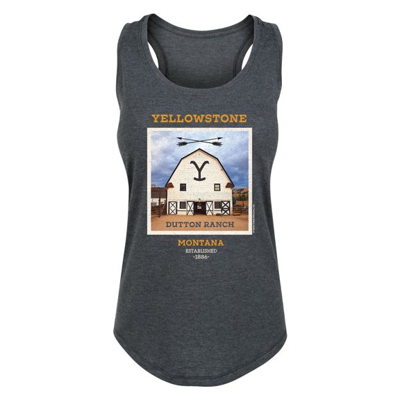 Yellowstone - Dutton Ranch Barn - Women's Racerback Tank Top