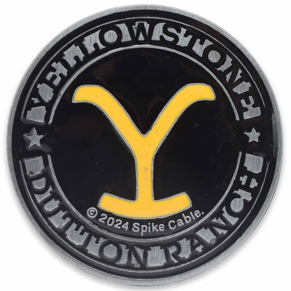Yellowstone Dutton Ranch Brand Adhesive Metal Car Emblem for Car, Truck, or Trailer