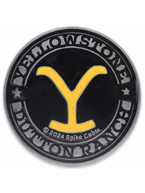 Yellowstone Dutton Ranch Brand Adhesive Metal Car Emblem for Car, Truck, or Trailer