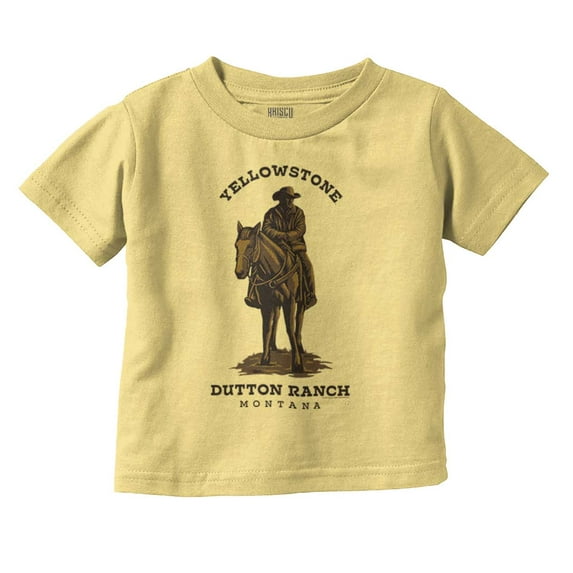 Yellowstone Dutton Ranch Cowboy Toddler Boy Girl T Shirt Infant Toddler Brisco Brands 18M