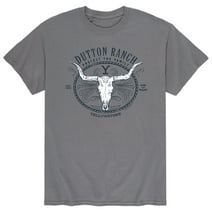 Yellowstone - Dutton Ranch Decorative Longhorn Skull - Men's Short Sleeve Graphic T-Shirt