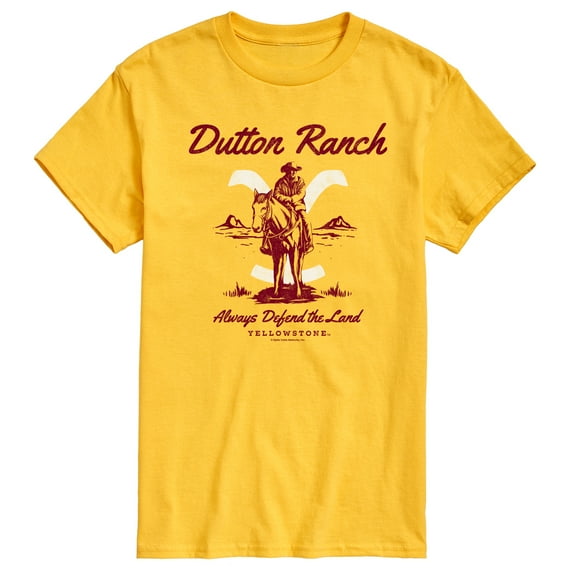 Yellowstone - Dutton Ranch Defend The Land - Men's Short Sleeve Graphic T-Shirt