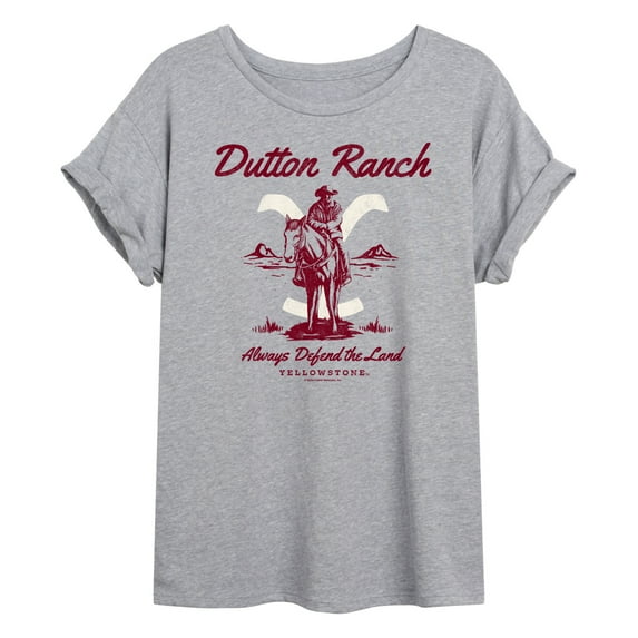 Yellowstone - Dutton Ranch Defend The Land - Women's Oversized Graphic T-Shirt