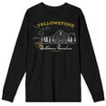 thumbnail image 1 of Yellowstone Dutton Ranch Forest Crew Neck Long Sleeve Men's Black Tee-XXL, 1 of 4