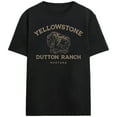 thumbnail image 1 of Yellowstone Dutton Ranch Home Of The Bison Adult Black Crew Neck Short Sleeve T-shirt - Medium, 1 of 3